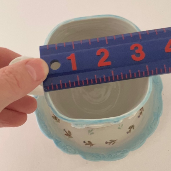 Folklorica Hand Painted Owl Tea Time Cup with Saucer by Artist Jean Cotton - Picture 15 of 15